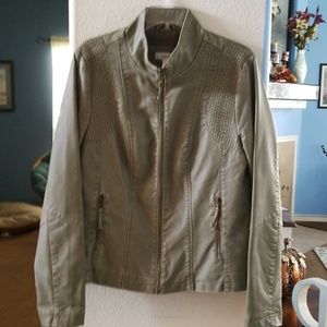Faux leather jacket